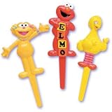 Sesame Street - Elmo Zoe Big Bird Birthday Cake Topper Picks - 12ct by Food Picks