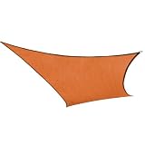 Coolaroo Square Shade Sail 11 Feet 10 Inches with Hardware Kit, Terracotta
