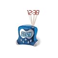 Oregon Scientific RM313PNA Self-Setting Projection Alarm Clock with Indoor Thermometer, Blue
