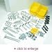 Steel Locking Pegboard Hooks - Box contains 84 Pieces. Package of (2) Poly Pegboards ...