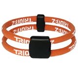 Trion:Z Dual Loop Magnetic Wristband/Bracelet (Burnt Orange) Small