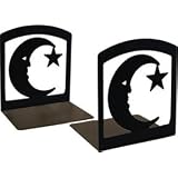 VWI BE-2 Moon & Star Book Ends Powder Metal Coated