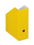Produkt-Bild: NIPS 112167108 UNI COLOUR Zeitschriftenbox, gelb - extrabreit B 10,5 x T 26,5 x H 31,5 cm, 5er Packung