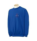 Personalized custom embroidered ice hockey sticks design on sweatshirt