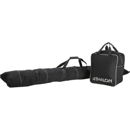 Athalon Two-Piece Ski and Boot Bag Combo (Black - 185cm)