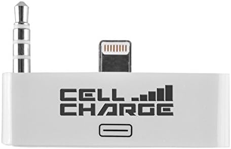 Cell Charge 30 Pin to 8 Pin Audio Jack Adapter Converter for iPhone 5/5s/5c (WHITE)