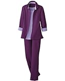 IMAGE OF Swann 3-Piece Pants Suit, Turquoise/lime, 18