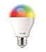 Revogi Smart Color LED Bulb LTB211 RGBW Dimmable Bluetooth 4.0 Low Energy Wireless Lightbulb, Android 4.3+ iOS 6+, E26, 8 Watt (60 Watt Replacement), Energy Class A+ Light, Schedule, Anti-Burglar Mode
