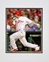 Shane Victorino "Game Five of the 2008 MLB World Series 2 RBI Single" Double Matted 8" x 10" Photograph (Unframed)
