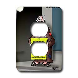 Londons Times Funny Music Cartoons - The End Is Near. Visit Our Website - Light Switch Covers - 2 plug outlet cover