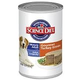 Hill's Science Diet Canine Mature Adult 7+ Gourmet Turkey Entree Canned Dog Food