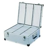 Electronics : Neo Media Aluminium CD or DVD Storage Box with sleeves holds upto 630 disks