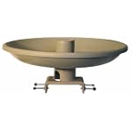 Farm Innovators HBI-150 All Seasons Premium Heated Birdbath with Deck Mount & Perch, Tan, 150-Watt