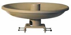 Farm Innovators HBI-150 All Seasons Premium Heated Birdbath with Deck Mount & Perch, Tan, 150-Watt