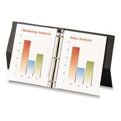 Cardinal Vertical Easel Ring Binder, 8-1/2 x 11 Inches, 1 Inch Capacity, Black (09261)