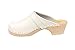 Lotta From Stockholm Swedish Clogs : Classic Clog in White Leather