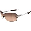 Oakley Compulsive Squared Women's Active Race Wear Sunglasses - Clear/VR50 Brown Gradient