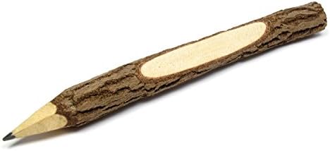 Branch & Twig Graphite Pencils, Approximately 5 Inches Long, 10-Pack. (Free A Gift Wooden Key Chain Pencil Handmade)