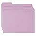 Smead Colored File Folder, 1/3-Cut Tab, Letter Size, Lavender, 100 per Box (12443)