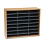 Fellowes 24-Compartment Literature Organizer, Letter Size, Medium Oak (25043)