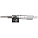 Mitutoyo 250-301 Micrometer Head, with Digit Counter, 0-25mm Range, 0.01mm Graduation, +/-0.002mm Accuracy, Ratchet Stop Thimble, Flat Face