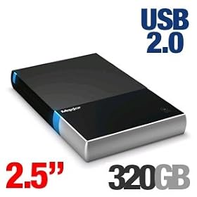 Seagate STM903203BAA1E1-RK Maxtor STM903203BAA1E1-RK 320GB Black Armor 2.5-Inch External Hard Drive