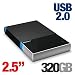 Seagate STM903203BAA1E1-RK Maxtor STM903203BAA1E1-RK 320GB Black Armor 2.5-Inch External Hard Drive