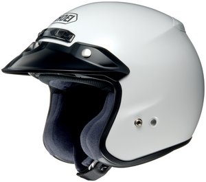 Shoei RJ PLATINUM R SERIES CRUISER WHITE SIZE:MED Motorcycle Open-Face-Helmet