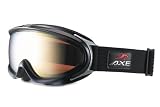 AXE[アックス] 偏光<strong>スノー</strong>ボード[スノボー]/スキー ゴーグル 曇り止め機能付 ’09～10年モデル◆オーロラブラック