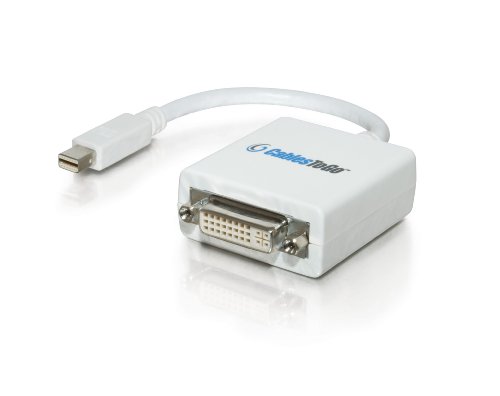 C2G / Cables to Go 54162 Mac-Compatible Mini DisplayPort 1.1 Male to DVI-D Female Adapter Cable, 8.5-Inch