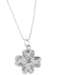 Sterling Silver Dogwood Blossom Necklace