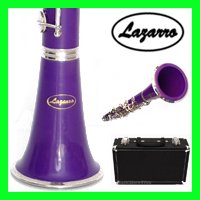 Lazarro Band Bb CLARINET Nickel Keys wth Deluxe Case & Extras (Purple)