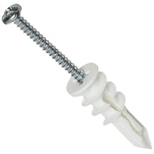 Toggler 30030 Self-Drilling Drywall Anchor, Alloy, 1-1/4" Length, #6 Threads, Pack Of 100
