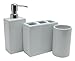Nuvo Design 3-Piece Nova Ceramic Bath Set, White
