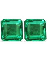 2.14 Carat Loose Emeralds Emerald Cut Pair (GIA Certificate)