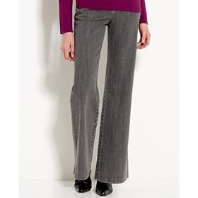 AK Anne Klein Grey Stretch Trouser-Style Jeans