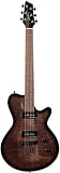 Godin LG P-90 Electric Guitar - Trans Black Flame