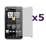 Fosmon Crystal Clear Screen Protector Shield for HTC HD2 (T-Mobile) - 5 Pack