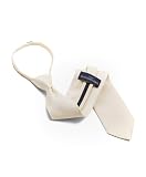 Boys Solid Color Poly Zipper Ties