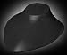 Black Flat Necklace Display
