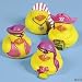 One Dozen (12) Girl Pirate Rubber Duck Party Favors