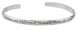 Sterling Silver Sisters Are Different Flowers From The Same Garden Cuff Bracelet