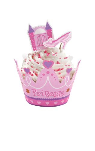 Wilton Princess Cupcake Wraps n Pix, 12 Count
