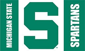 Michigan State Spartans 3''x5'' Flag
