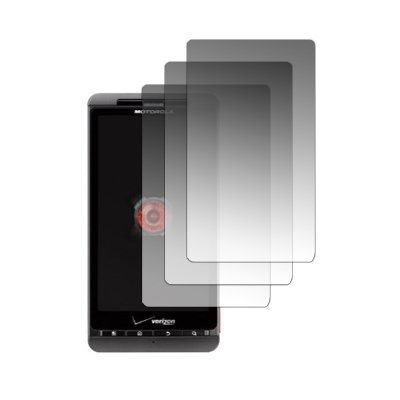 Transparent Clear Screen Protector for Motorola Droid X MB810 with Lint Cleaning Cloth - 3 Packs