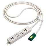 Panasonic ハーネス用OAタップ4個口(接地2P抜け止め電源表示ランプ付)グレー WFA66347HG