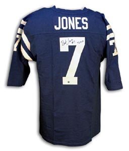 Bert Jones Signed Baltimore Colts Throwback Blue Jersey
