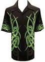 NEW Green Tribal Flames Biker Shirt, phantasm, Dragonfly