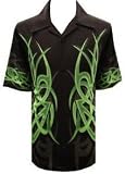 NEW Green Tribal Flames Biker Shirt, phantasm, Dragonfly