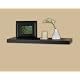 Manhattan Bracketless Shelf Black 36